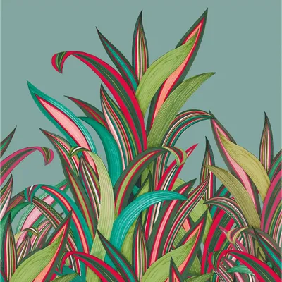 Produktbild von Fototapete 542233 Vliestapete Botanical Dschungel 200 x 280 cm Rasch Selection Blau Grün