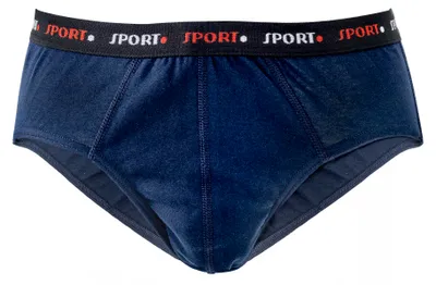 Produktbild von HERMKO 8310 Herren Slip aus Baumwolle / Elasthan, Größe:D 6 = EU L, Farbe:marine