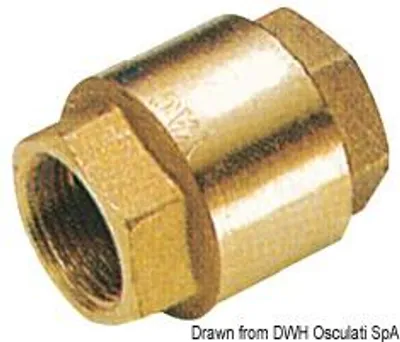 Immagine prodotto di Valvola di non ritorno in ottone 1/2" , 1 pezzo
