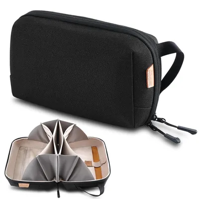 Immagine prodotto di Organizer per cavi Custodia da viaggio per elettronica - Impermeabile - 26 x 9,4 x 16,5 cm - Per laptop e zaino