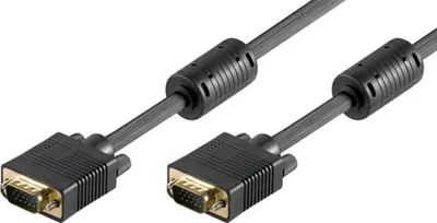 Produktbild von Goobay 93007, 7 m, VGA (D-Sub), VGA (D-Sub), Männlich, Männlich, Schwarz