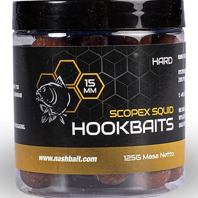 Zdjęcie produktu dla Przynęta Kulki Haczykowe Nash Scopex Squid Hard Hookbaits 15 mm 125 g
