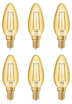 Produktbild von Osram E14 LED Kerzenlampe 2,5W 220lm 2400K 35mm 6 Stück
