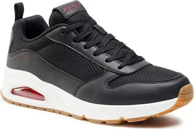 Produktbild von Skechers Herren Schnürschuhe Sportlich Gummisohle schwarz