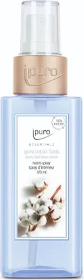 Produktbild von ipuro Baumwolle fields, Sprühlufterfrischer, Blau, Zedernholz, Blume, Rose, Vanille, Spraydose, Universal, Blau