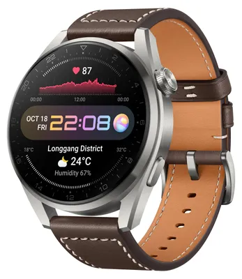 Produktbild von Huawei WATCH 3 Pro Classic, 3,63 cm (1.43"), AMOLED, Touchscreen, 16 GB, GPS, 75 g