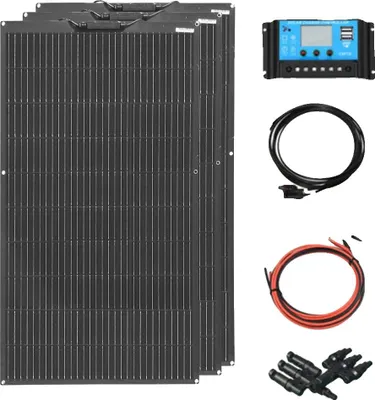 Immagine prodotto di Pannello solare flessibile, potenza di 200W, alta efficienza, kit solare da 12V e 300W