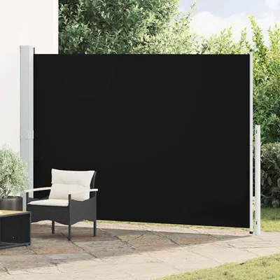 Produktbild von vidaXL Seitenmarkise Ausziehbar 200x314 cm Schwarz