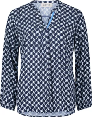 Produktbild von Bluse Lang 1/1 Arm 8810 Blue/White Größe 36