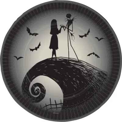 Obrázek produktu pro 8 papírových talířů Nightmare before Christmas