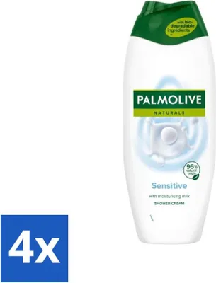 Obrázek produktu pro Palmolive Naturals - Sprchový gel - Sensitive - Pro citlivou pokožku - 500 ml - hodnotné balení - 4 kusy