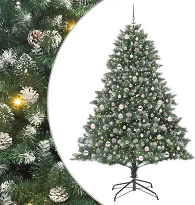 Immagine prodotto di vidaXL Albero di Natale artificiale a 300 LED con supporto Verde 210 cm