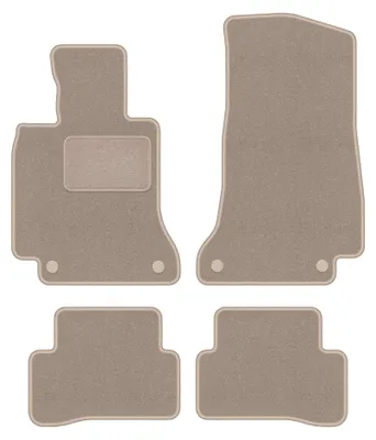 Immagine prodotto di Tappetini in moquette per Mercedes C W205 2015- (station wagon/berlina) – set 4 pezzi, beige, su misura – Wielganizator LUX