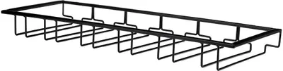 Produktbild von Hängeregal Weingläser - Schwarz - 18 Gläser - Weinglashalter - Glasregal