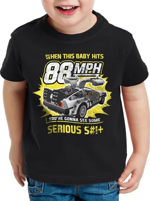 Produktbild von style3 88mph T-Shirt Kinder zukunft delorean zeitreise