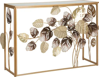Produktbild von Konsole 36.8 x 108 x 80 cm Metall MDF Glas Mehrfarbig