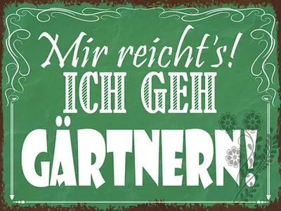 Produktbild von vianmo Holzschild 30x40 cm mir reicht`s ich geh gärtnern