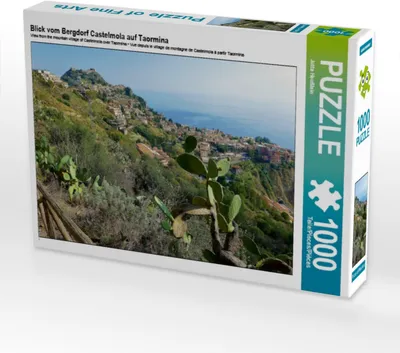 Produktbild von Calvendo Blick vom Bergdorf Castelmola auf Taormina 1000 Teile Puzzle quer 640x480mm, Heußlein Jutta; 7418182