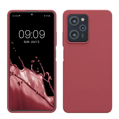 Produktbild von kwmobile Hülle kompatibel mit Xiaomi Poco X5 Pro 5G Hülle - Silikon Handy Case - Handyhülle weiche Oberfläche - kabelloses Laden - Dark Rose