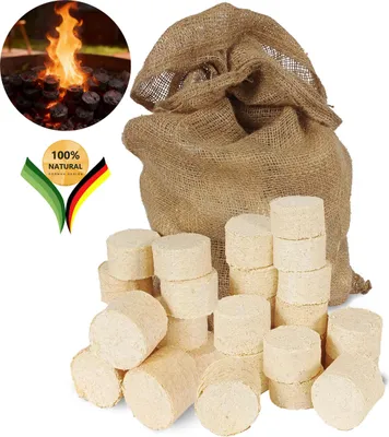 Image de be4nature Briquettes de bois 12,5 kg – Briquettes de bois dur 100% naturel, adaptées aux cheminées et poêles, haut pouvoir calorifique, faible émission de fumée