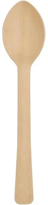 Produktbild von Stück Byò Byò Löffel Ecowood | Holz, natur, L: 16cm, Karton, Einweglöffel aus Birkenholz, Einweg Holzlöffel, Biologisch abbaubares Einwegbesteck, Holzbesteck, Einweg Löffel, Holz Löffel