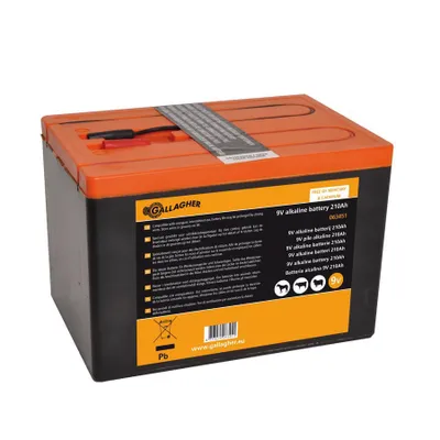 Produktbild von Gallagher Alkaline Powerpack Weidezaunbatterie 9V/210 Ah