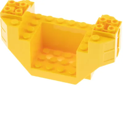 Produktbild von 1x Lego Cockpit 4x10x4 gelb im Boden 3 Löcher U-Boot 60263 6299783 44665