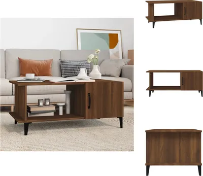 Produktbild von vidaXL Couchtisch Braun Eichen-Optik 90x50x40 cm Holzwerkstoff -  Couchtische