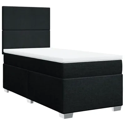 Produktbild von vidaXL Boxspringbett mit Matratze Schwarz 100x200 cm Stoff