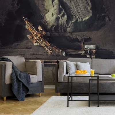 Produktbild von Muralo XXL Vlies FOTOTAPETE Aussich Vogelperspektive MASCHINEN 3D Effekt (B) 152,5 cm x (H) 104 cm Tapete Wandtapete WOHNZIMMER SCHLAFZIMMER 4565