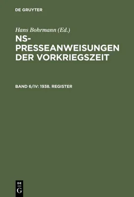 Produktbild von 1938. Register