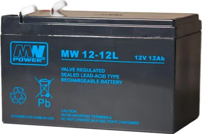 Zdjęcie produktu dla Mw 12-12L: Akumulator Agm 12V/12Ah, 151*98*100 (T2)
