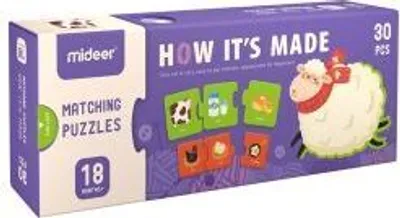 Produktbild von Mideer Vergleichspuzzle 30 Teile – Wie wird was hergestellt?