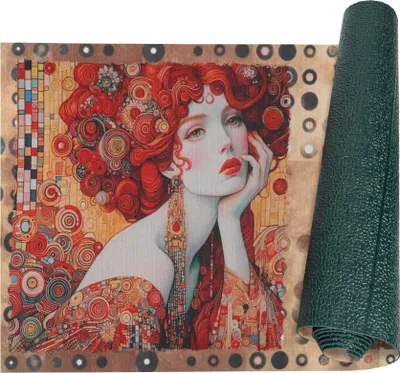 Produktbild von Küchenläufer  RANNA Teppichläufer Bodenmatte Flurläufer Küchenteppich 52x140cm Mucha Modern Bunt Robust