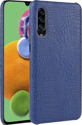 Produktbild von Mobigear Croco  Samsung Galaxy A90 Hülle Hardcase Backcover - Blau