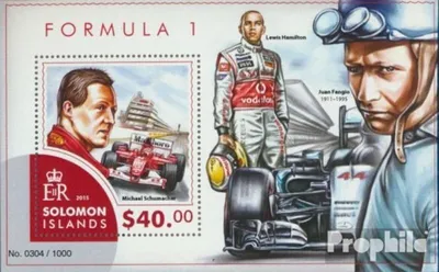 Produktbild von Briefmarken Salomoninseln 2015 Mi Block 457 (kompl. Ausg.) postfrisch Formel 1