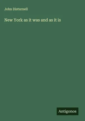 Produktbild von New York as it was and as it is