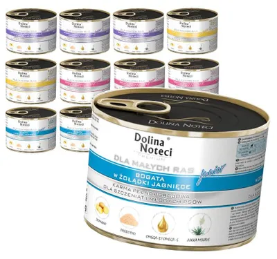 Produktbild von Dolina Noteci Premium 12x185g Nassfutter für Welpen kleiner Rassen 4 Geschmacksrichtungen Mix
