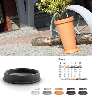 Obrázek produktu pro Podložka pod květináč 51 cm Massive antracit