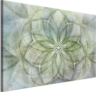Image de LUMASOUL, tableau mural pour salon, impression sur toile, motif mandala, 10, 90x60 cm, tableau unique pour chambre, couloir, bureau et cuisine, motif photographique moderne