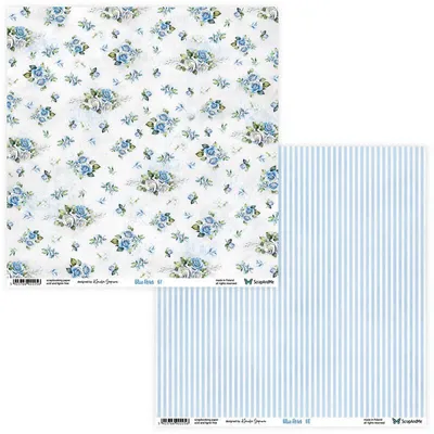 Zdjęcie produktu dla Papier do scrapbookingu 30x30 - ScrapAndMe - Blue Roses 07/08