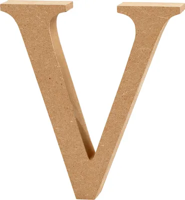Produktbild von Creativ Company Letter v MDF 13cm, 1.