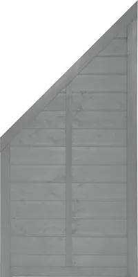 Produktbild von Zaun Abschlusselement Konsta Venga 90 x 180/90 cm links, hellgrau