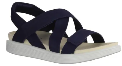 Produktbild von Ecco Soft Cross Strap 238813 Damensandale, Leder, Blau, Sandalette - Damenschuhe Sandalette / Sling, Blau, leder