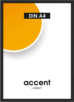 Produktbild von accent by nielsen Kunststoff Bilderrahmen Colorado Uni, 21x29,7 cm (A4), Schwarz