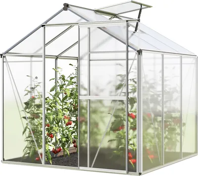 Zdjęcie produktu dla GFP Szklarnia Jasmin 3 rama aluminiowa 192 x 192 cm panele poliwęglanowe