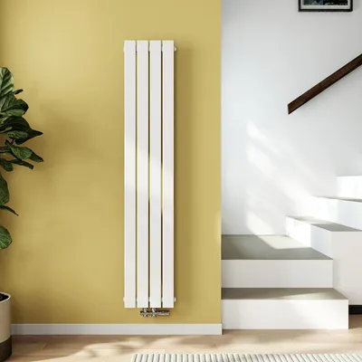 Produktbild von EMKE Heizkörper Flach Designheizkörper Paneelheizkörper Vertikal Einlagig Mittelanschluss 160x30cm 501W Weiß ohne Heizstab