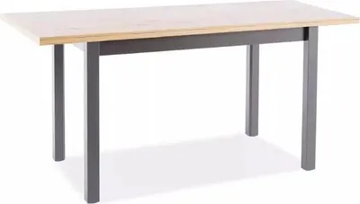 Zdjęcie produktu dla Stół rozkładany ADAM 120(160)x68 cm dąb artisan/ czarny