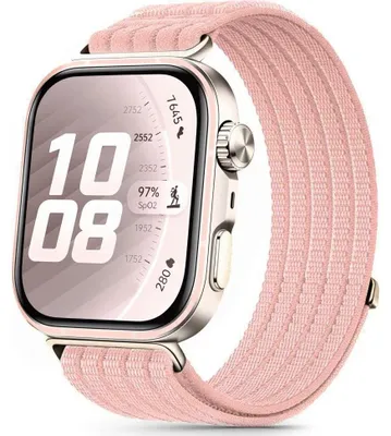 Image de Bracelet en nylon pour Huawei Watch Fit 5 / 5 Pro / 4 / 4 Pro / 3, Tech-Protect, couleur rose