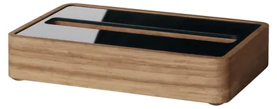 Produktbild von SIGEL VA200 Visitenkarten-Aufsteller, mit 1 Fach, massives Eichenholz, Acryl, für bis zu 30 Karten